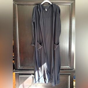 FREE PEOPLE BLACK MAXI CARDIGAN